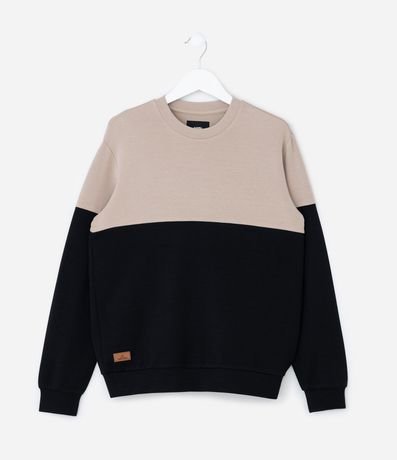 Saco Infantil en Modal Bicolor - Talle 5 a 14 años