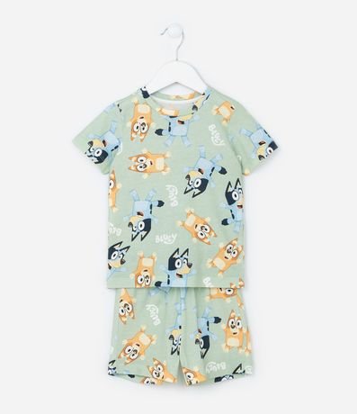Pijama Corto Infantil con Estampa Bluey