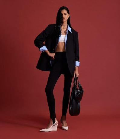 Pantalón Legging en Rib con Piecito