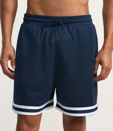 Bermuda Deportiva de Baloncesto con Tecnologia Dry y Rayas en la Bajo 2