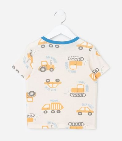 Pijama Corto en Algodón Estampa de Carritos - Talle 1 a 4 años 3