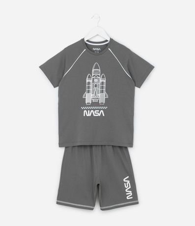 Pijama Infantil con Estampa NASA - Talle 5 a 14 años