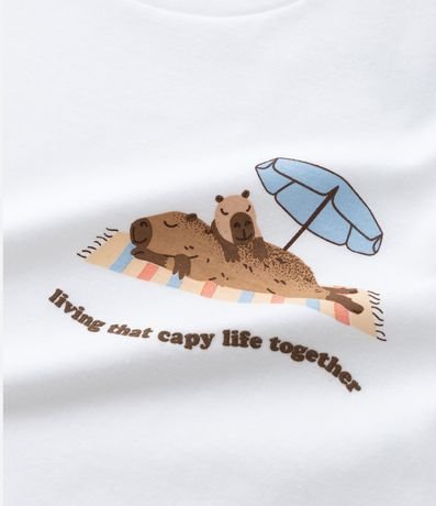 Pijama Infantil en Algodón con Estampa Carpinchos - Talle 2 a 14 años 9