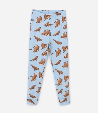 Pijama Infantil en Algodón con Estampa Carpinchos - Talle 2 a 14 años 4