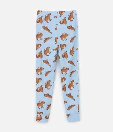 Pijama Infantil en Algodón con Estampa Carpinchos - Talle 2 a 14 años 5