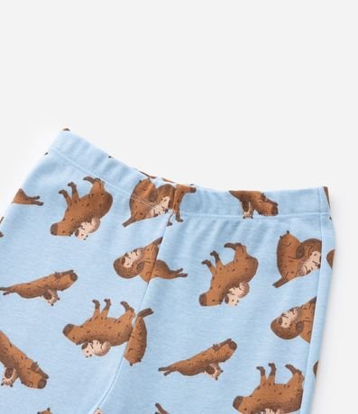 Pijama Infantil en Algodón con Estampa Carpinchos - Talle 2 a 14 años 6