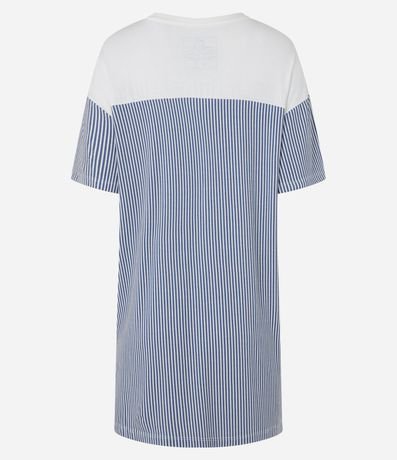 Camisón corta en Viscosa con Estampa Garfield y Rayas 5