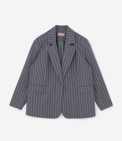 Blazer Sastre con Botón y Riscas de Giz Curve & Plus Size 4