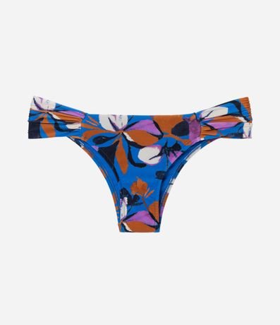 Bikini Bombacha Lateral Drapeada en Microfibra con Estampa Floral 5