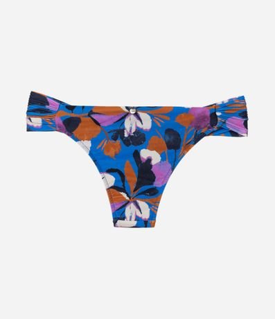 Bikini Bombacha Lateral Drapeada en Microfibra con Estampa Floral 6