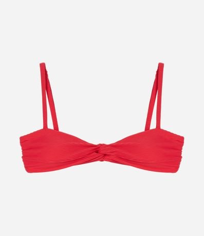 Bikini Top Bandeau en Microfibra Acanalada 6