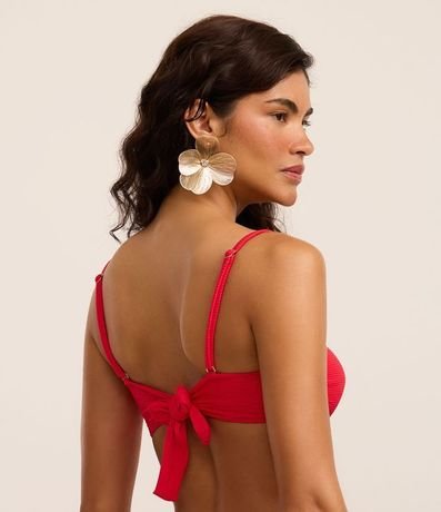 Bikini Top Bandeau en Microfibra Acanalada 4