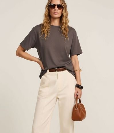 Remera en Algodón Peruano con Cuello Redondo 4