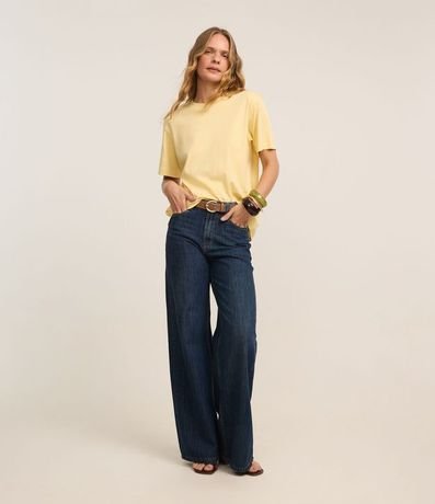 Remera en Algodón Peruano con Cuello Redondo 2