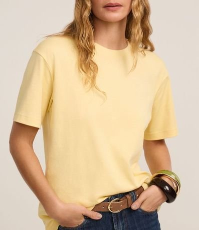 Remera en Algodón Peruano con Cuello Redondo 4