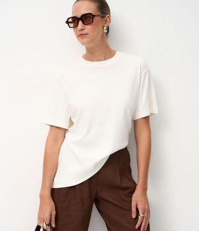 Remera en Algodón Peruano con Cuello Redondo 3