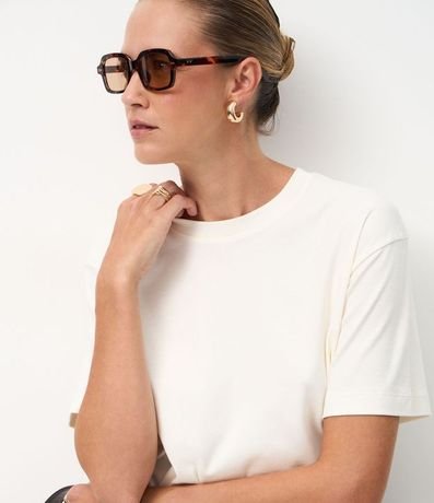 Remera en Algodón Peruano con Cuello Redondo 4