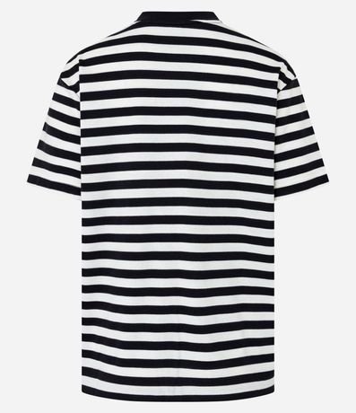 Remera Oversized en Algodón con Rayas Horizontales 8