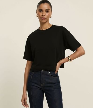 Remera Boxy en Algodón Peruano con Manga Amplia 5