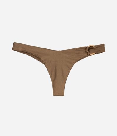 Bikini Bombacha Pernera Alta Metalizada con Aro de Paja 5