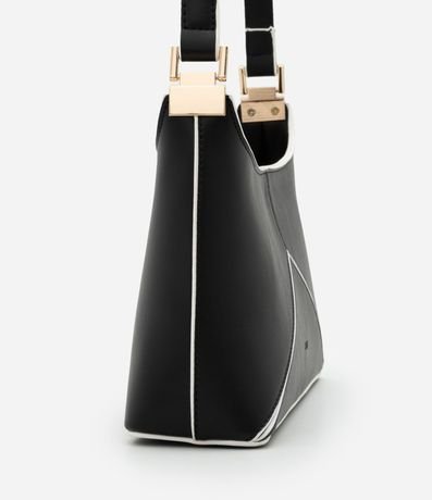 Cartera Baguette Mediana con Recortes Bicolor 3