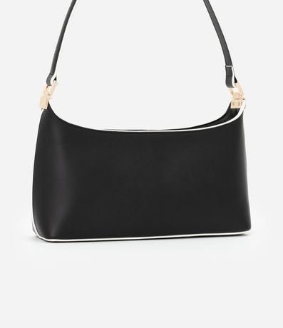 Cartera Baguette Mediana con Recortes Bicolor 4