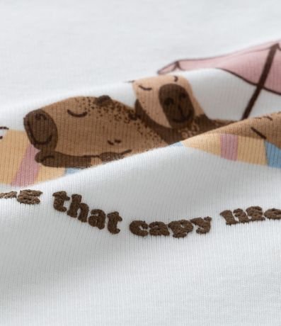 Pijama Infantil en Algodón con Estampa Capivaras - Talle 2 a 14 años 9