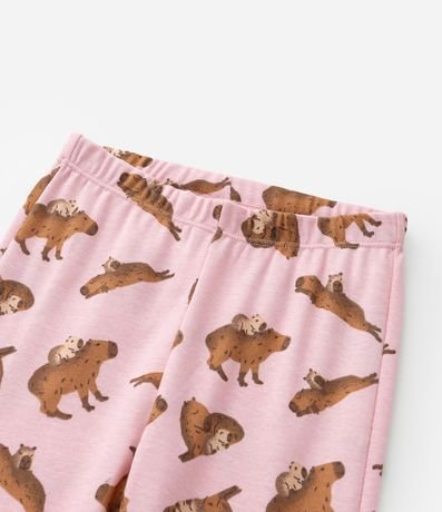 Pijama Infantil en Algodón con Estampa Capivaras - Talle 2 a 14 años 7