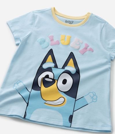 Pijama Infantil con Estampa Bluey y Rayas - Talle 3 a 8 años 11
