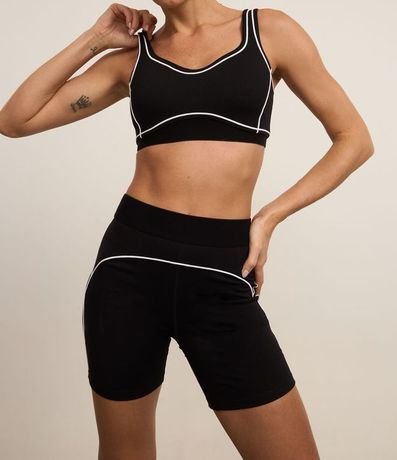 Top copa Deportivo en Microfibra con Bies Contrastante 4