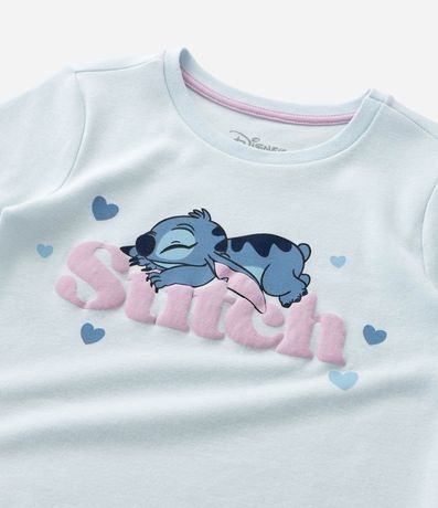 Pijama Infantil en Rib con Estampa de Stitch - Talle 5 a 14 años 13