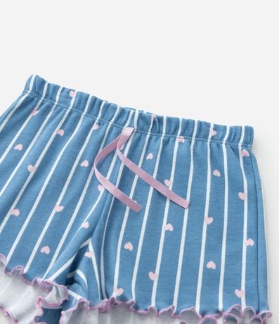Pijama Infantil en Rib con Estampa de Stitch - Talle 5 a 14 años 7