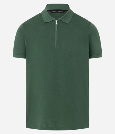 Remera Polo en Algodón con Cremallera en el Cuello 9
