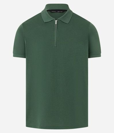 Remera Polo en Algodón con Cremallera en el Cuello 8