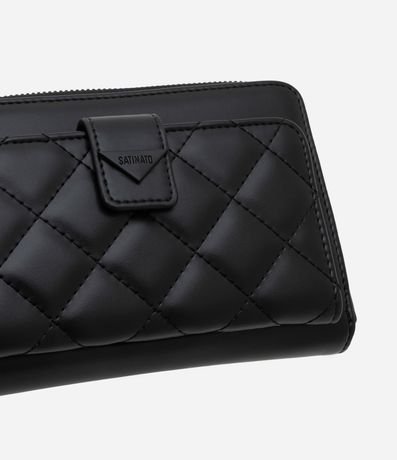 Billetera Mediana con Pequeño Bolsillo y Textura Capitoneada 5