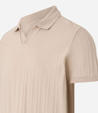 Camisa Polo en Jacquard con Textura Vertical 2
