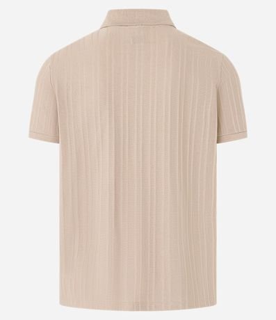 Camisa Polo en Jacquard con Textura Vertical 3
