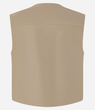 Chaleco en Sastrería con Bolsillos y Solapa 8