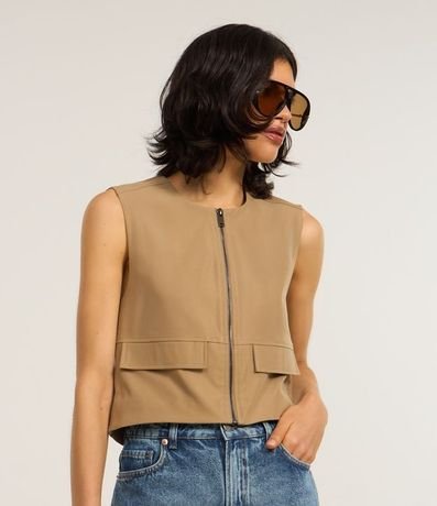 Chaleco en Sastrería con Bolsillos y Solapa 2