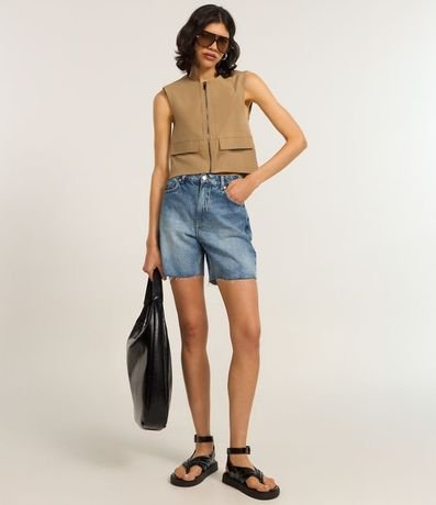 Chaleco en Sastrería con Bolsillos y Solapa 3