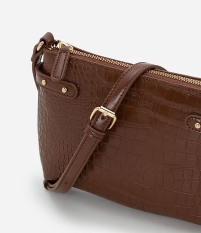 Bolsillo Transversal en PU con Textura Crocco 6