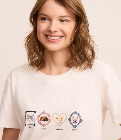 Pijama Short Doll con Estampa de Cuadros y de Pets 2