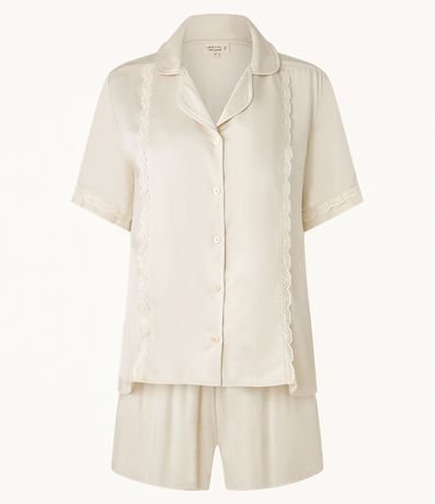 Pijama Short Doll en Viscosa con Detalle de Encaje 4