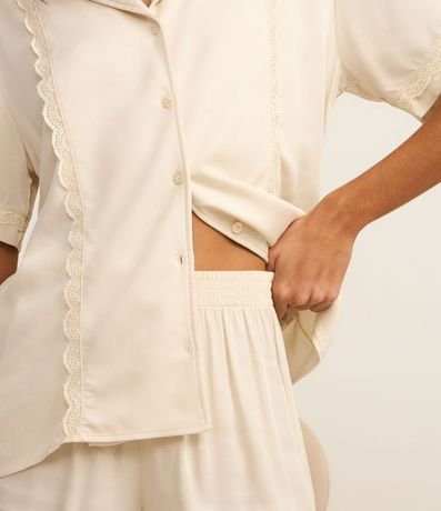 Pijama Short Doll en Viscosa con Detalle de Encaje 3