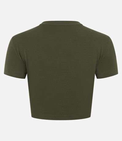 Blusa Baby Look en Algodón con Lettering No Time for Love 5