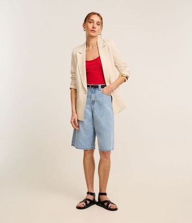 Blusa Básica de Bretel Fino en Algodón Peruano 2