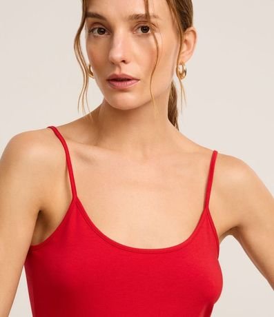 Blusa Básica de Bretel Fino en Algodón Peruano 3