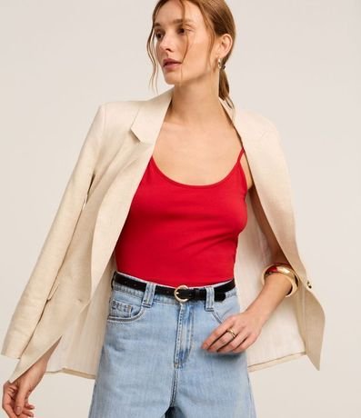 Blusa Básica de Bretel Fino en Algodón Peruano 5