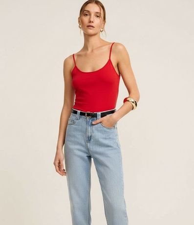 Blusa Básica de Bretel Fino en Algodón Peruano 4