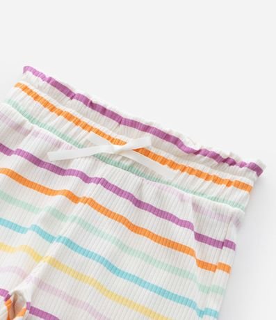 Short Infantil Canelado con Estampa Rayas - Talle 1 a 6 años 4